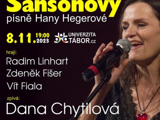 šansonový recitál - písně Hany Hegerové v Táboře