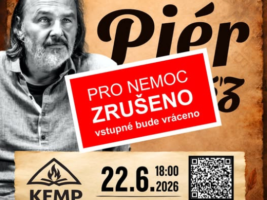 Pjér la Šéz - beseda a open air koncert v Táboře