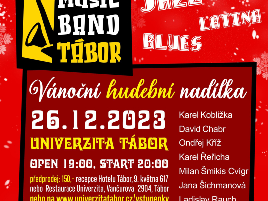 Music Band Tábor - vánoční hudební nadílka