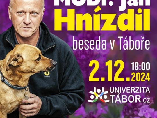 MUDr. Jan Hnízdil -beseda v Táboře