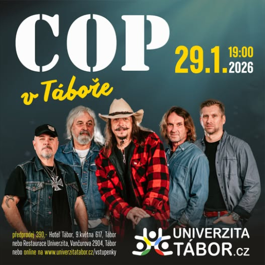 COP koncert kapely v Táboře