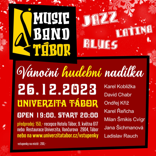 Music Band Tábor - vánoční hudební nadílka