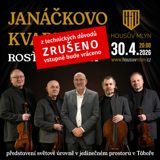Janáčkovo kvarteto & Rosťa Homola - ZRUŠENO